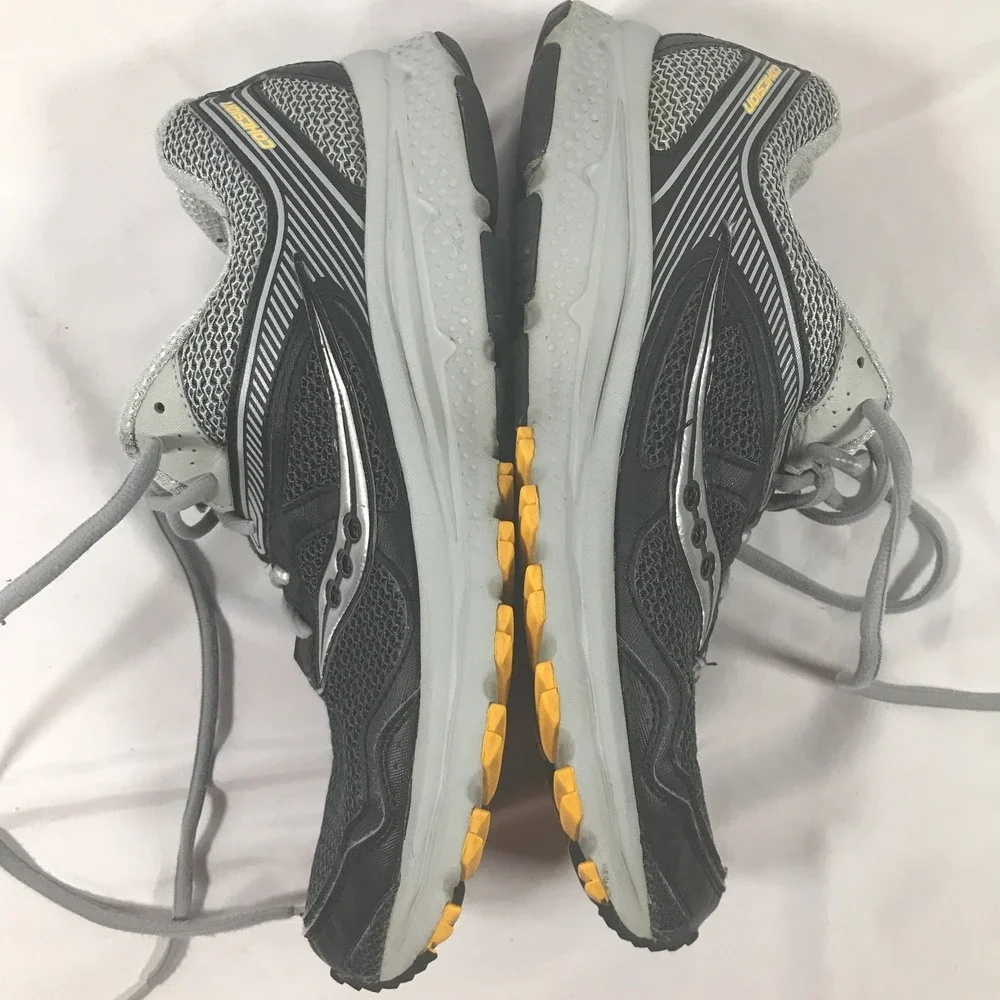 Saucony Mens Cohesion 10 Running Shoes Black Grey Silver S25340-1 Size 9